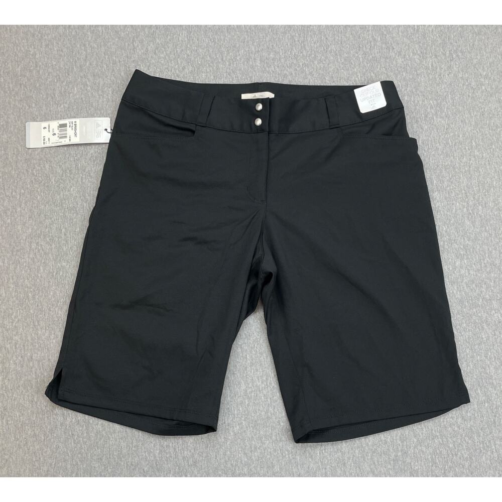 Adidas Shorts Womens 6 Black Golf Shorts Performance NWT